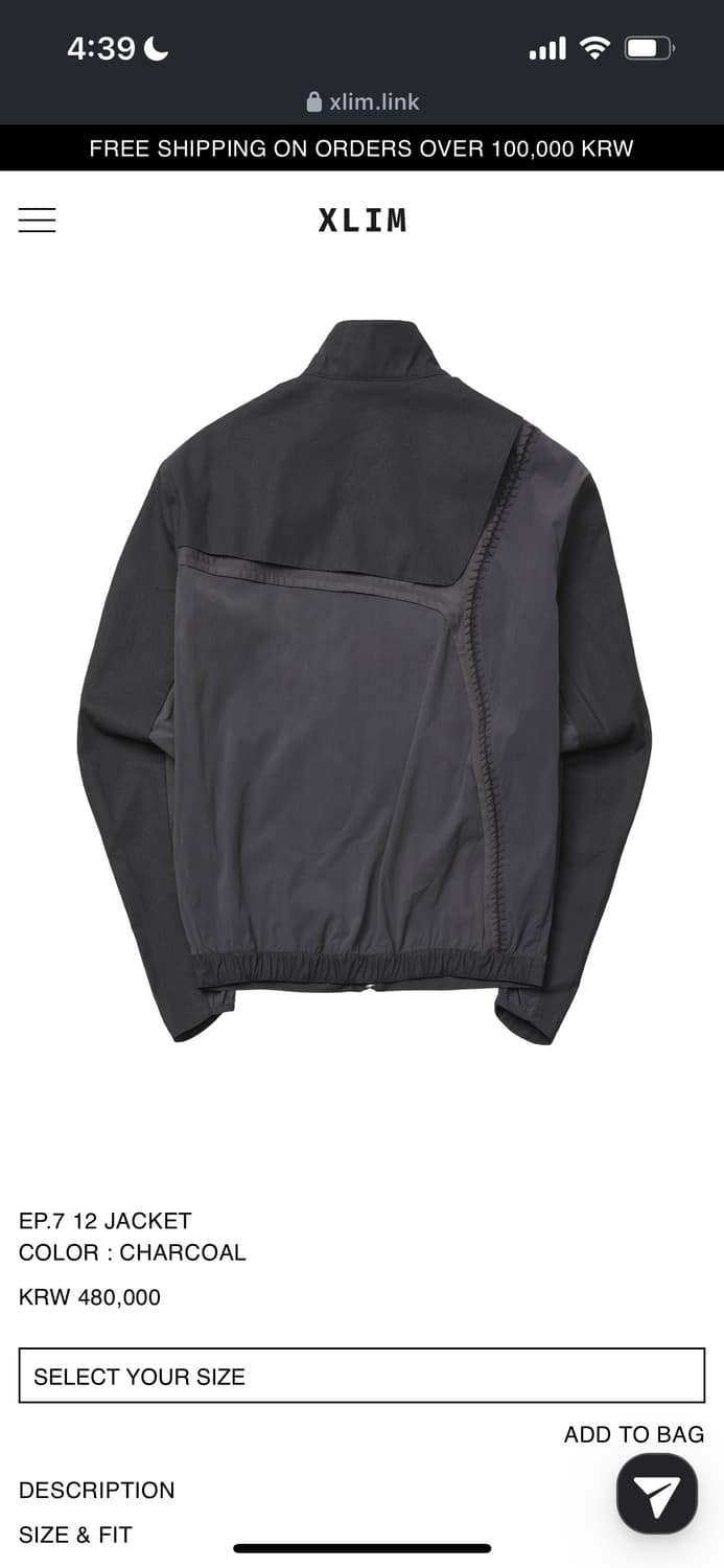 Xlim ep7 11 jacket S 상품이미지2