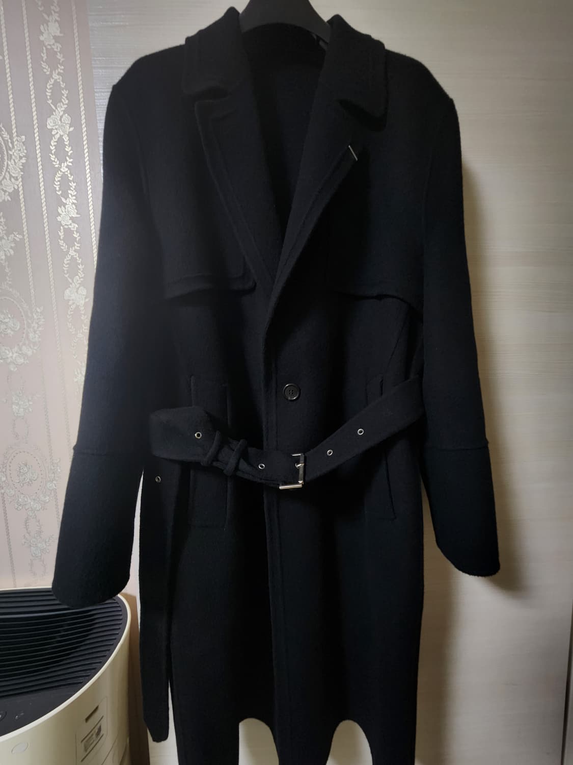 송지오옴므 블랙 로브 코트 46(100) 상품이미지1