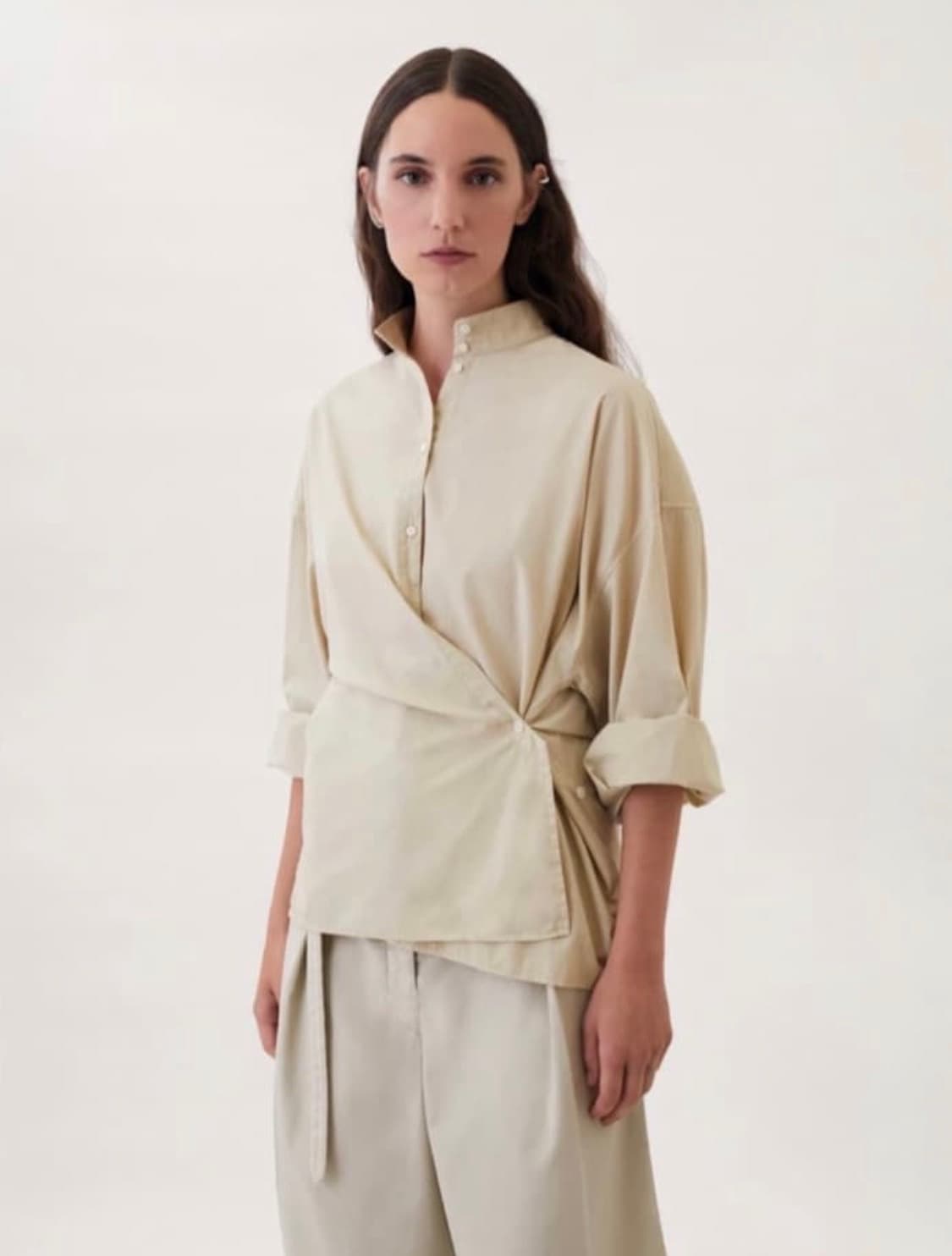 르메르 오피서 카라 트위스트 셔츠 42사이즈 상품이미지1