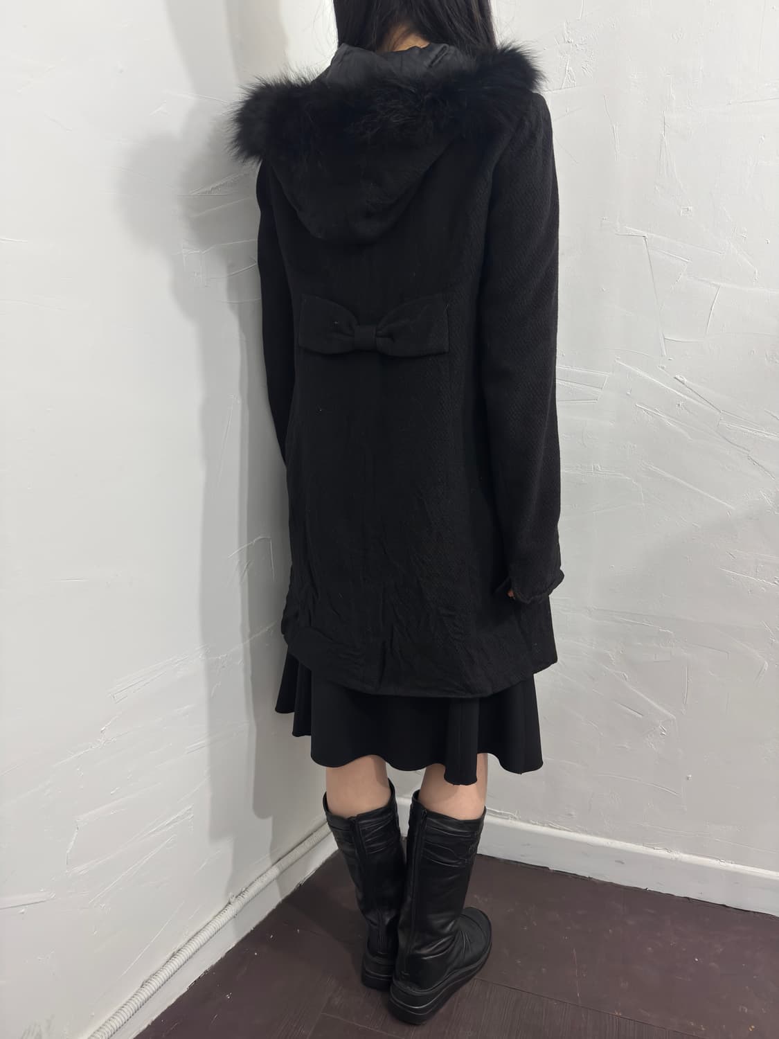 labala fur hood lovely coat 상품이미지5