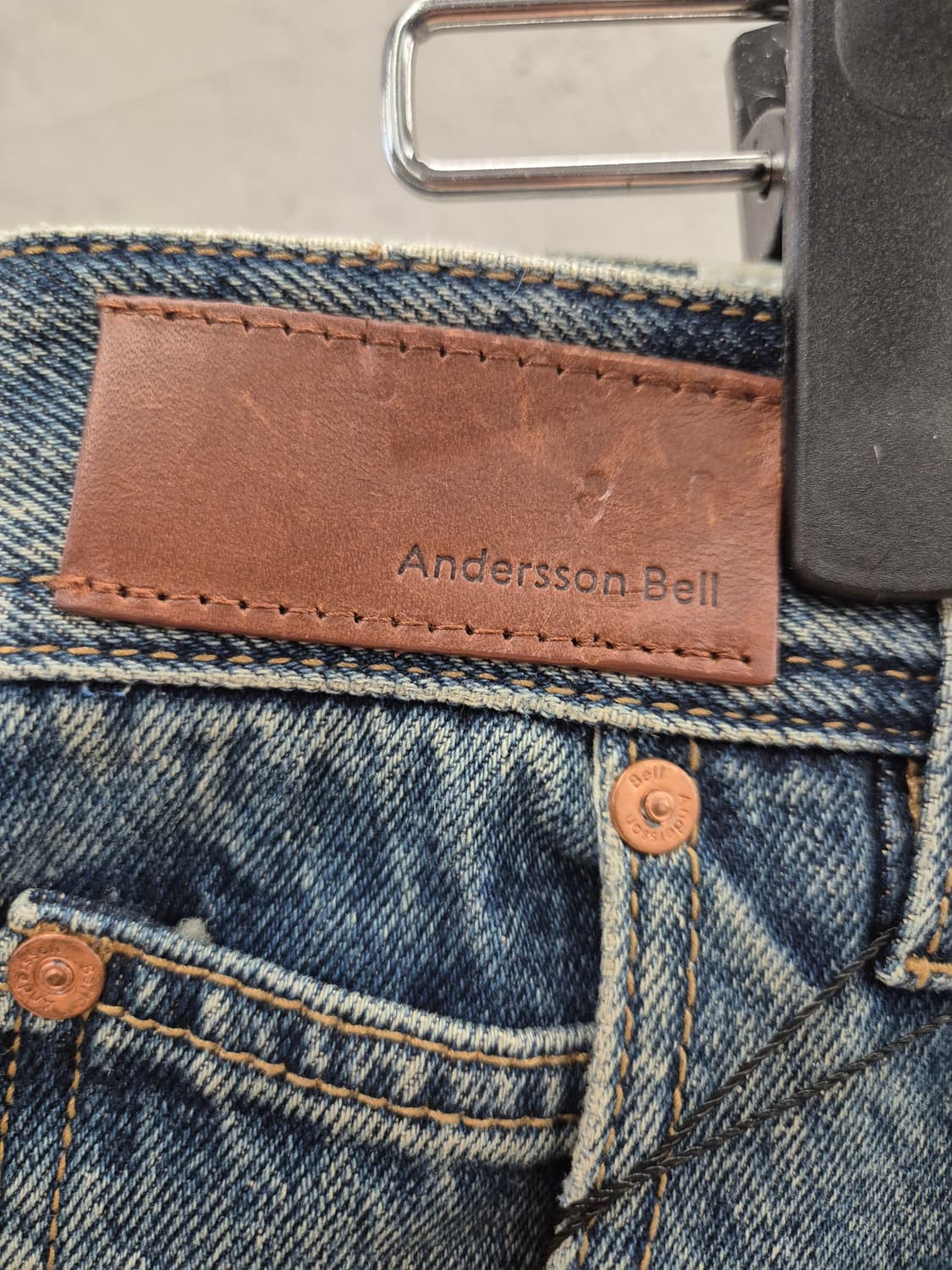 Andersson Bell 패치워크 와이드 데님 팬츠 M 상품이미지6