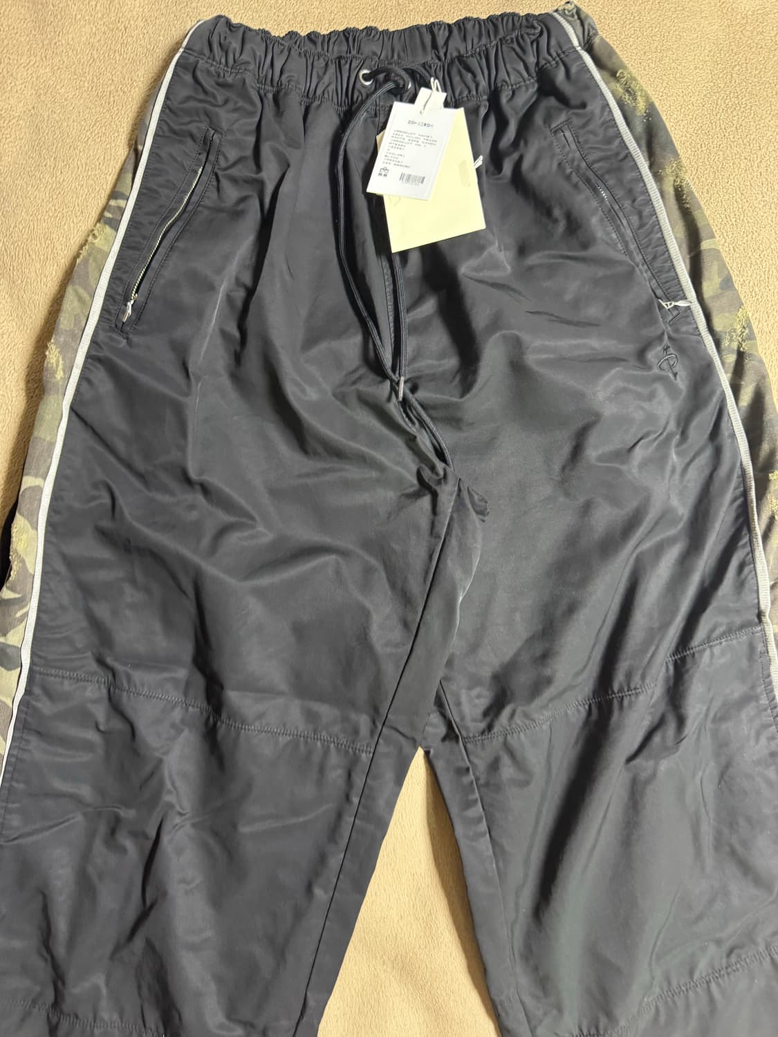 4) 폴리테루 1011 나일론 트랙팬츠 사이드 카모 스냅 상품이미지1