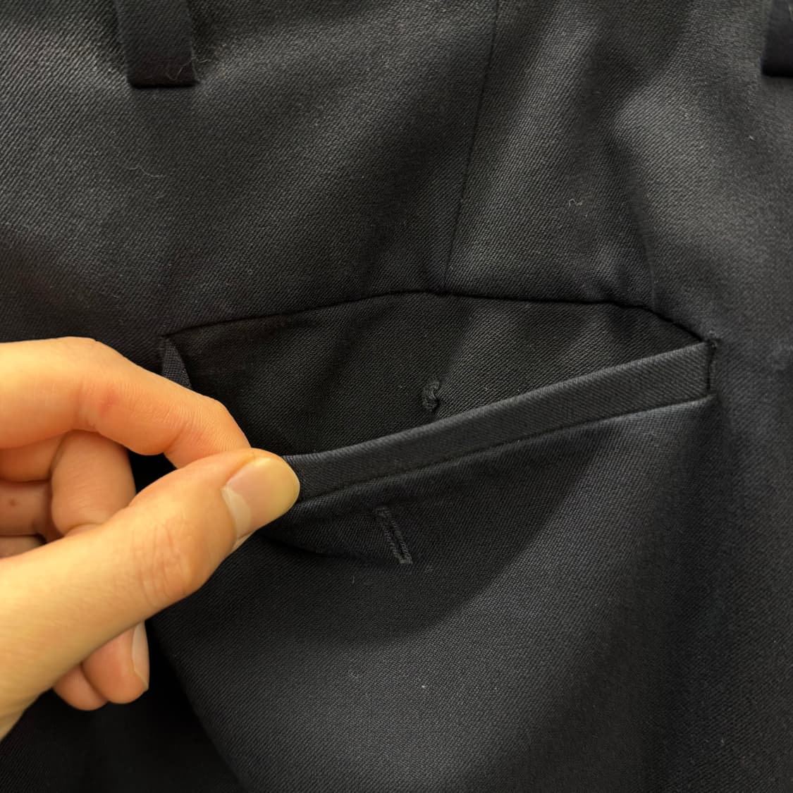 YAECA 야에카 슬랙스 슬림 스트레이트 핏 네이비 상품이미지6