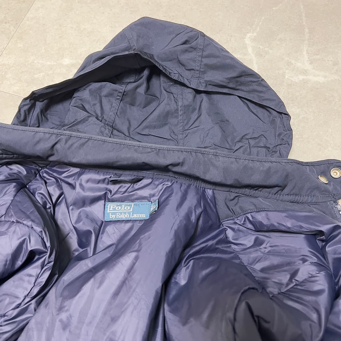 (우체국 택포가격) 폴로 랄프로렌 USA 레이싱팀 패딩점퍼자켓 네이비 L 상품이미지4