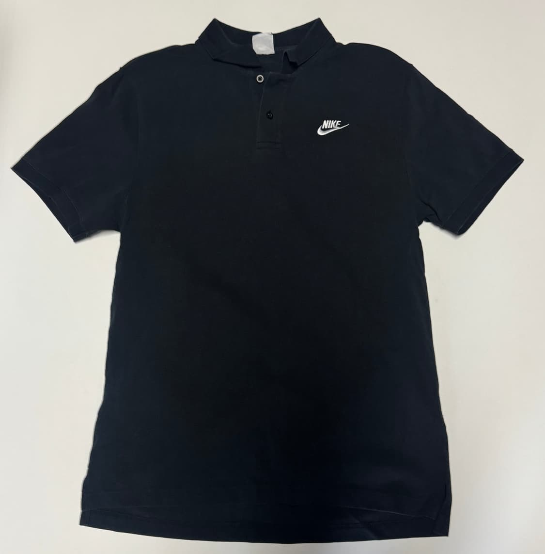 나이키 Nike 기본 로고 반팔 카라 티셔츠 블랙 L ~ XL 상품이미지1