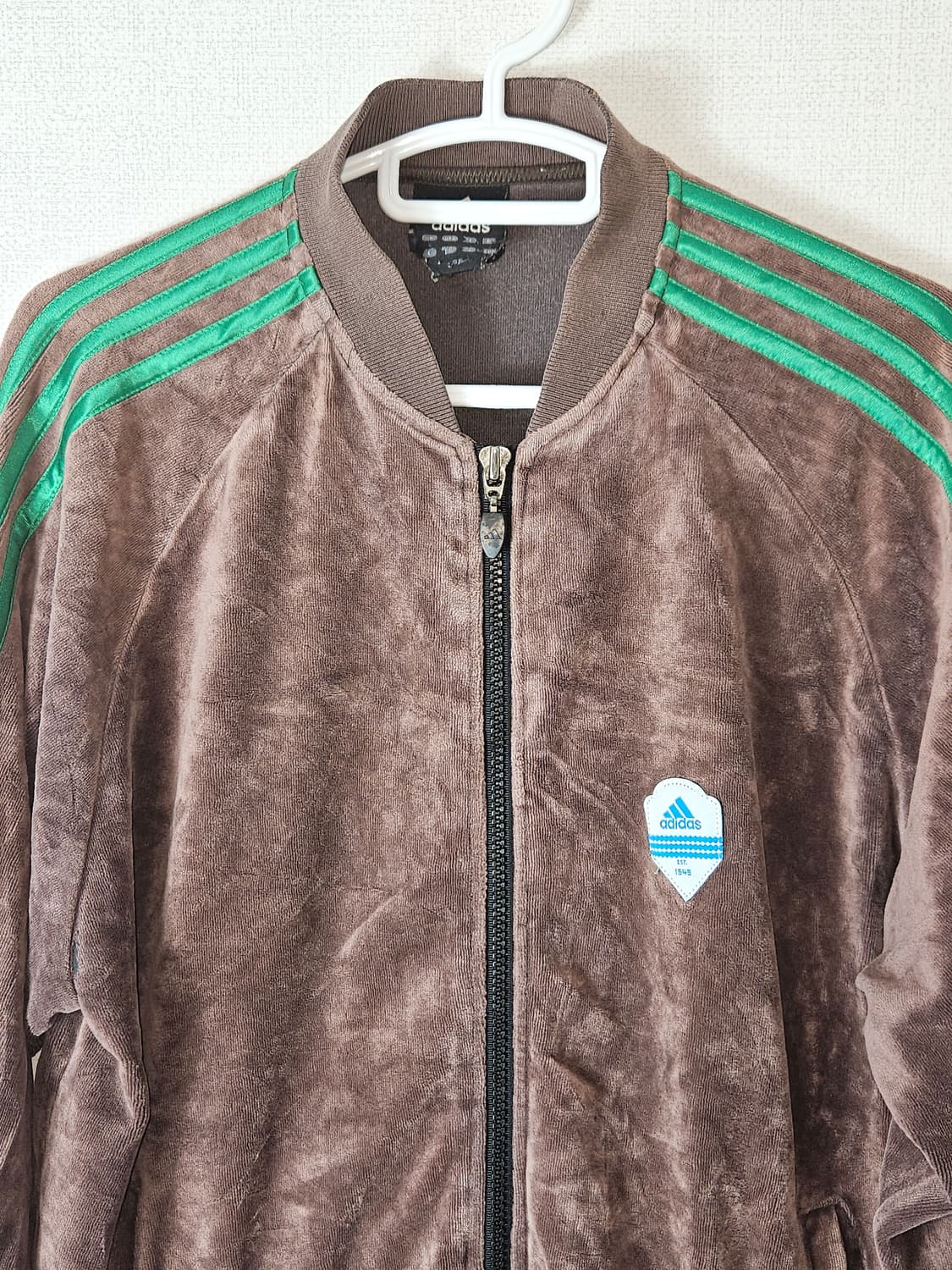 아디다스 벨벳 y2k 초코나무숲 트랙탑 져지 대장 자켓 90 상품이미지2