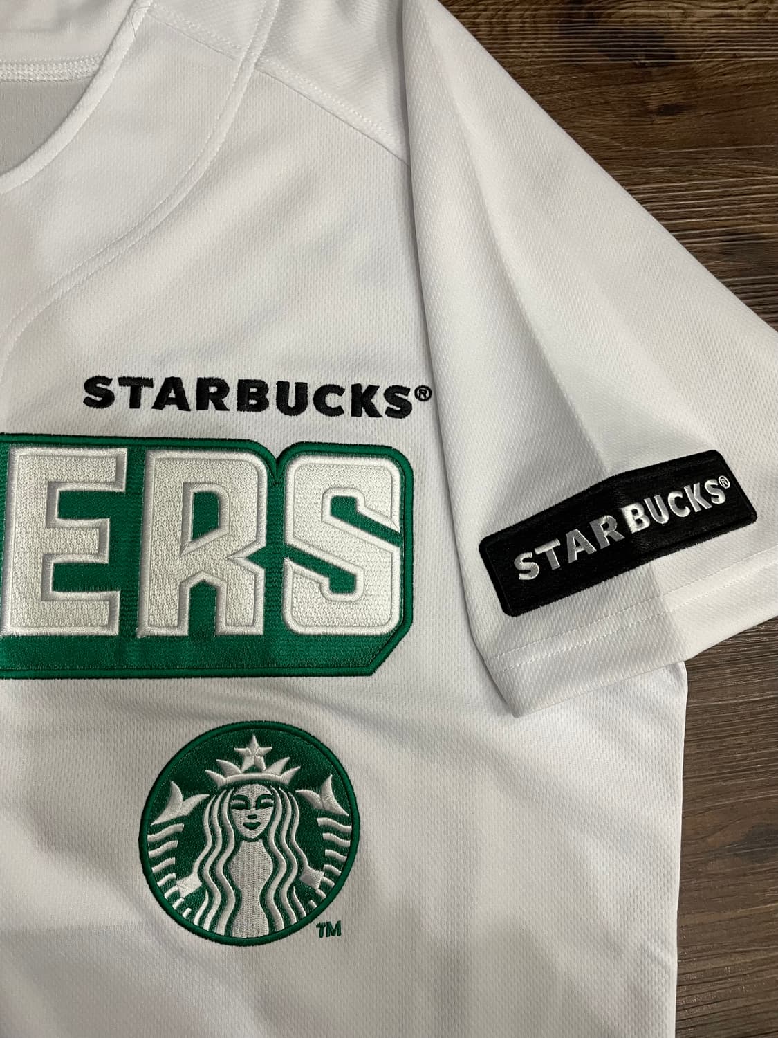 SSG 랜더스 스타벅스 22주년 유니폼 화이트 110 상품이미지4