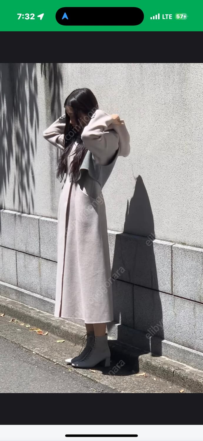 블루민 후드 코트 상품이미지5