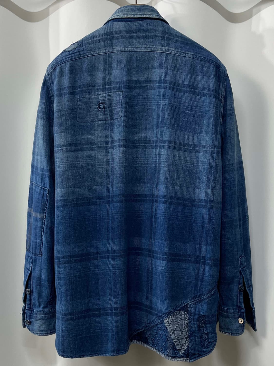 폴로 랄프로렌 사시코 리페어드 보로 인디고 워크셔츠 상품이미지2