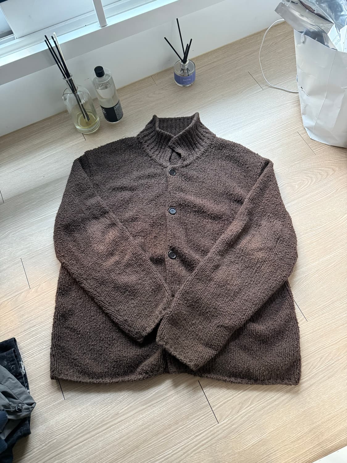 아모멘토 버튼업 가디건 L 상품이미지1