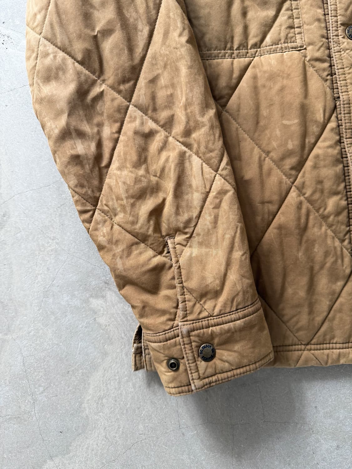 Filson Hyder Quilted Tan Waxed Jacket 상품이미지7