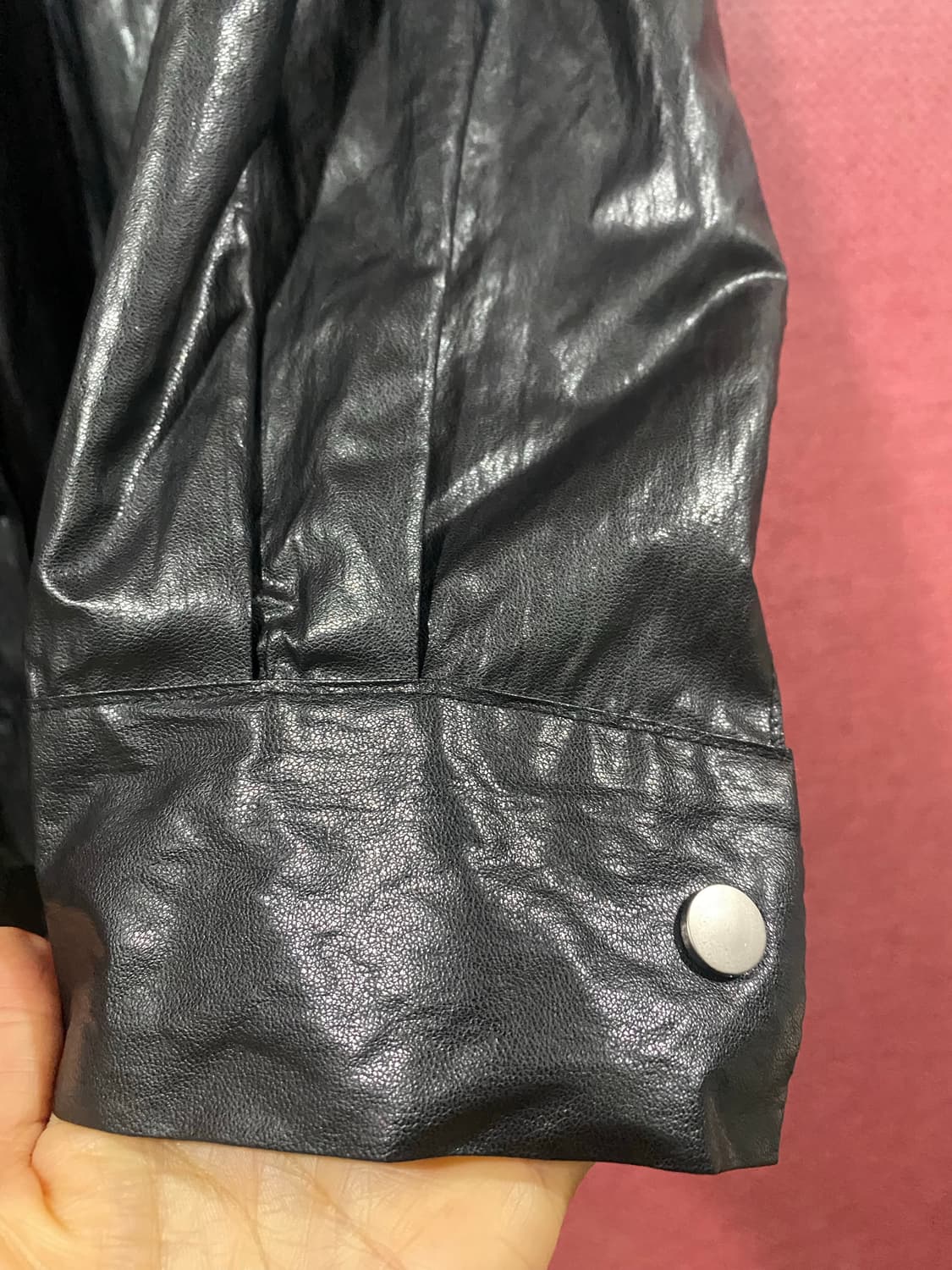 모리 스토어 블랙 레더 셔츠 자켓 상품이미지6