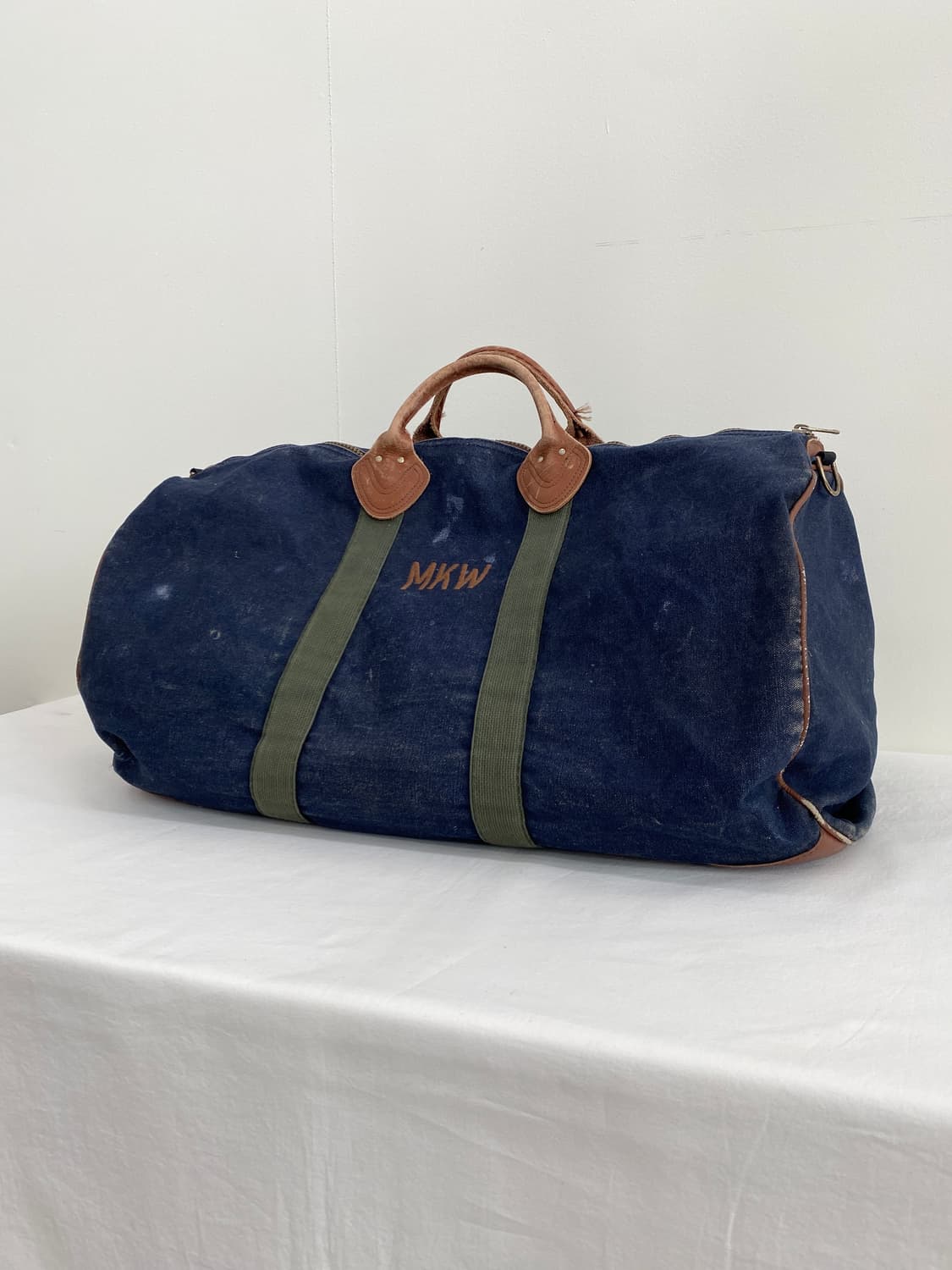 80's 엘엘빈 캔버스 레더 더플백 상품이미지2