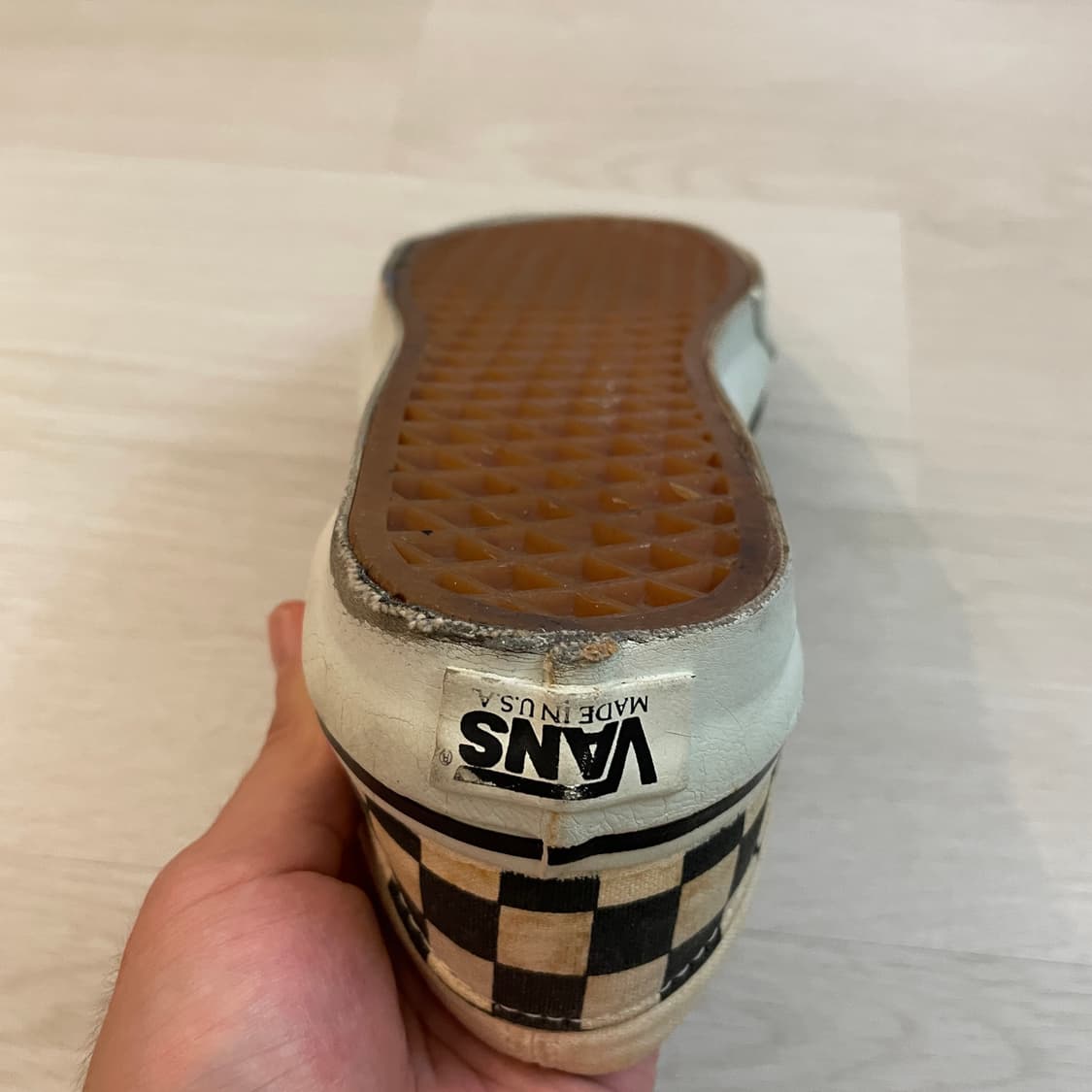90s Vans 반스 체커보드 슬립온 데드스탁 상품이미지8