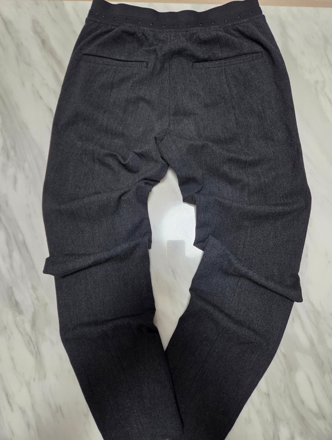 시스템옴므 차콜 그레이 밴딩 슬랙스 상품이미지2