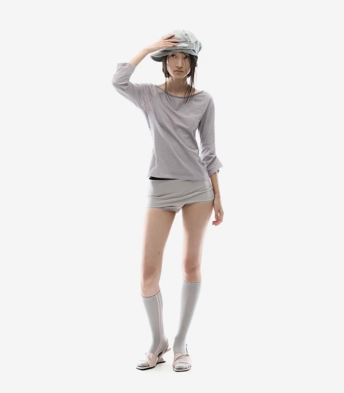 오호스 OJOS Backless Capri Sleeves 2 / Pink 상품이미지2