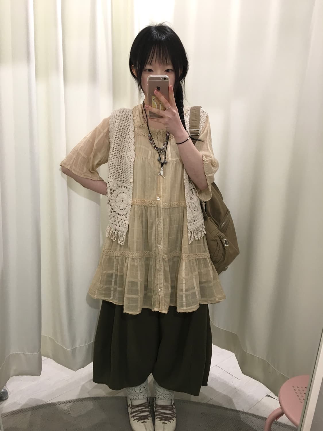 hippie crochet vest 상품이미지5