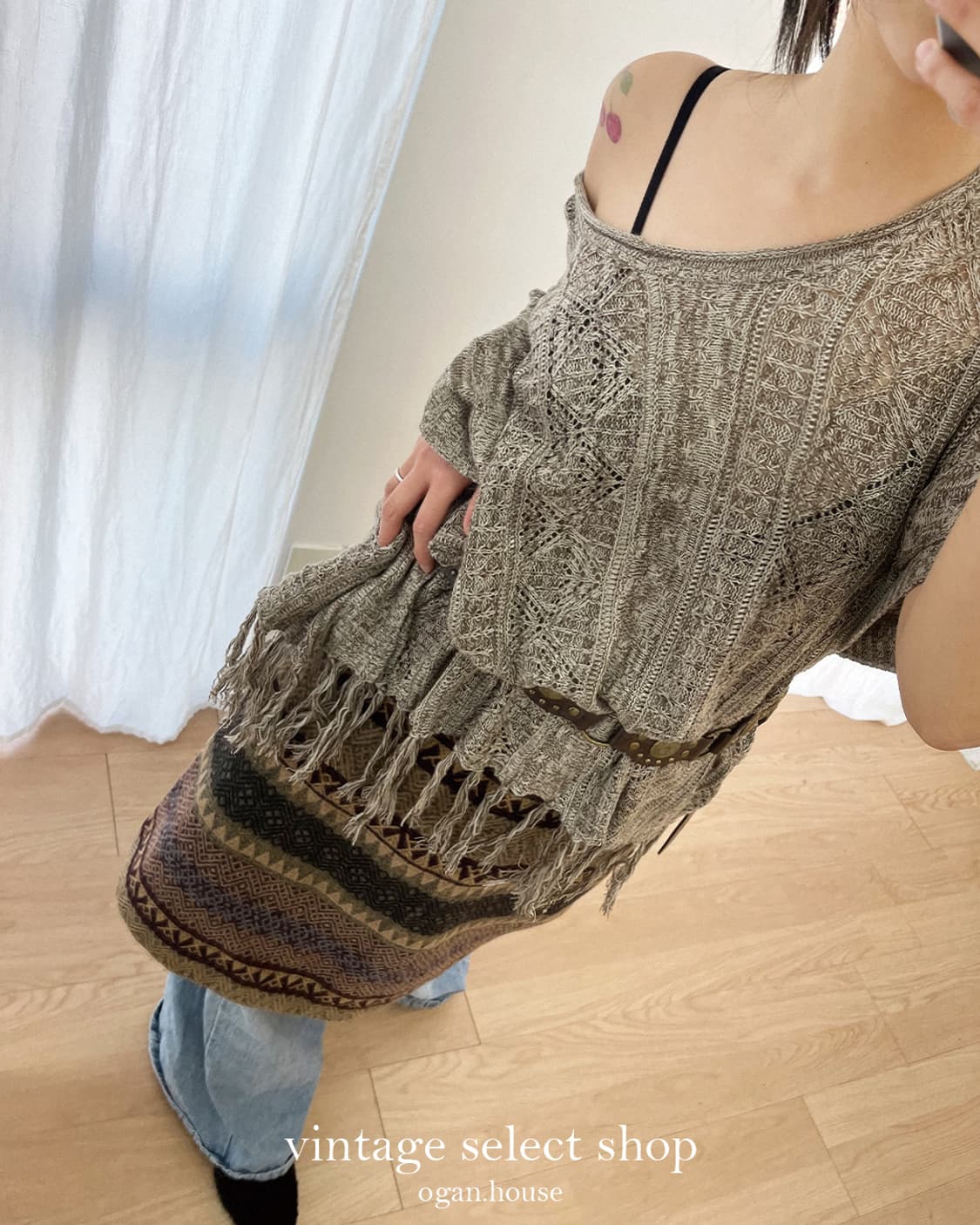 vintage bohemian wool skirt 상품이미지2