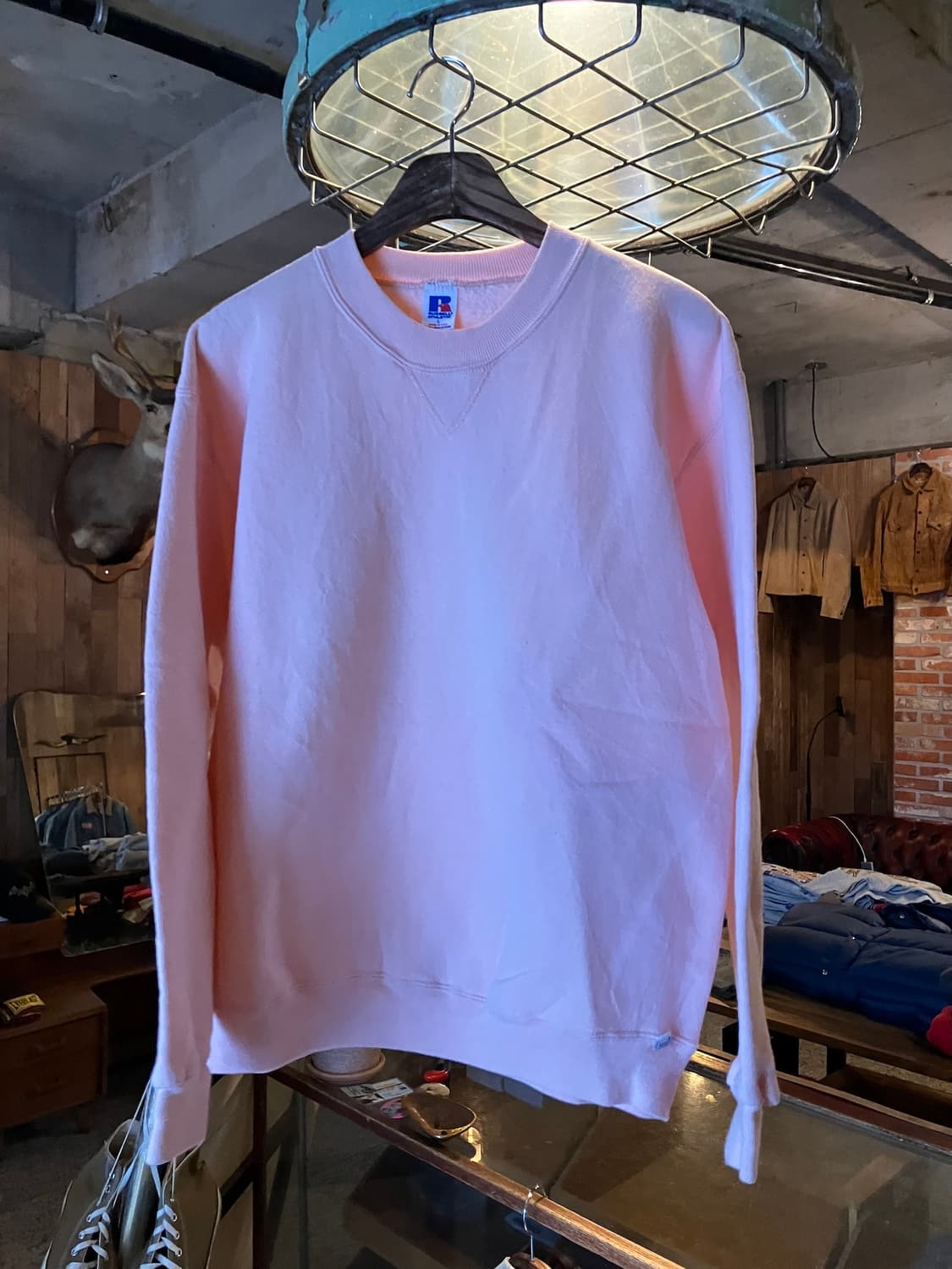 80s USA 빈티지 러셀 플레인 스웻 셔츠 맨투맨 상품이미지2
