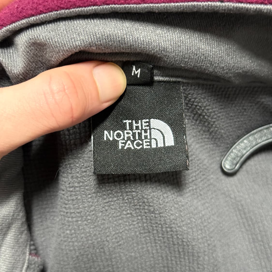 노스페이스 플럼 색상 나일론 배색 플리스 자켓 상품이미지6