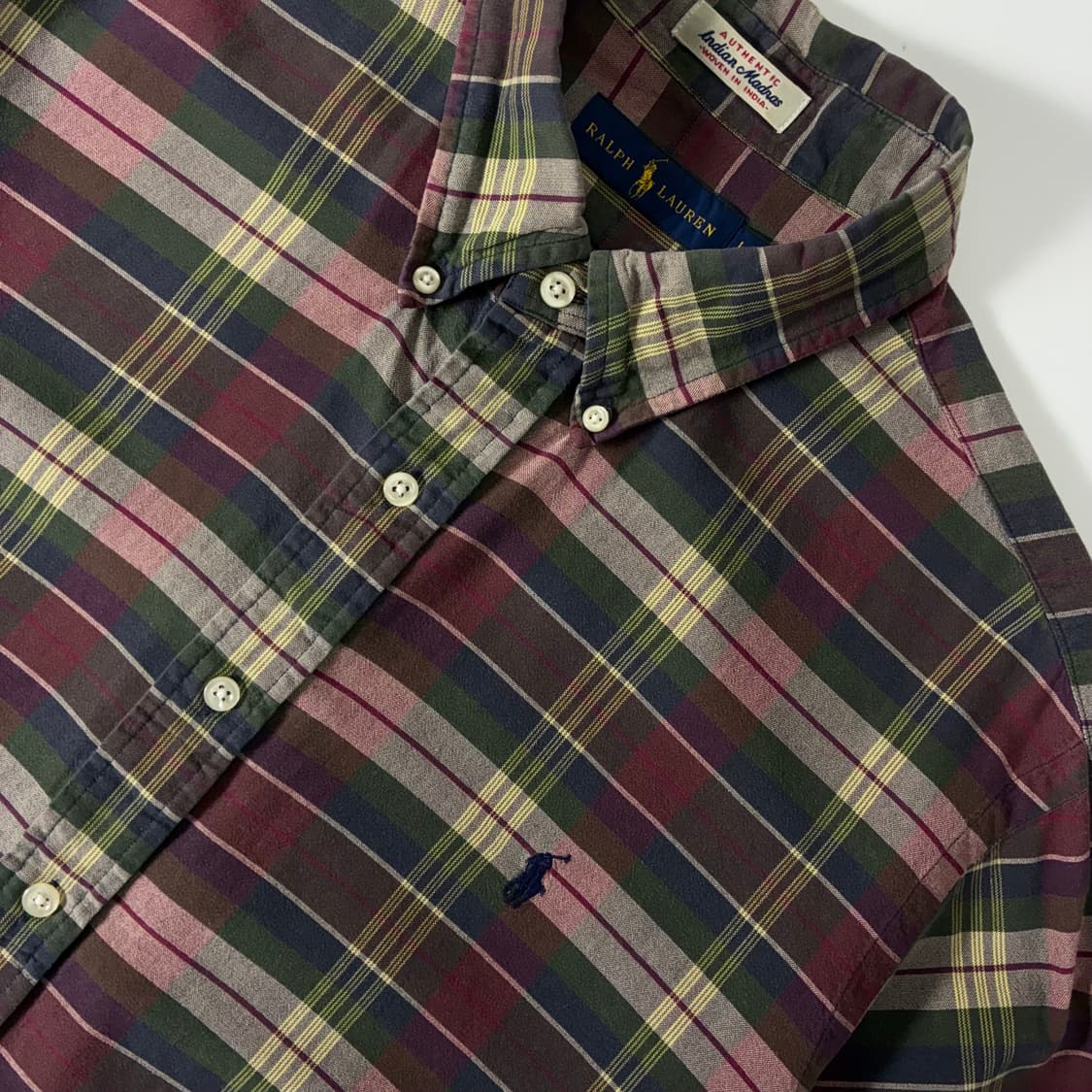Polo  폴로 랄프로렌 자수 코튼 타탄체크 셔츠 상품이미지3