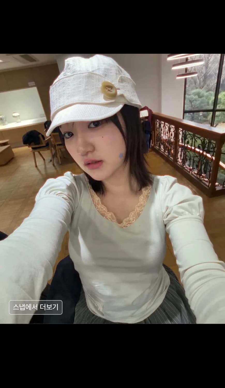 오피쉬 Button Strap Cap, White 상품이미지4