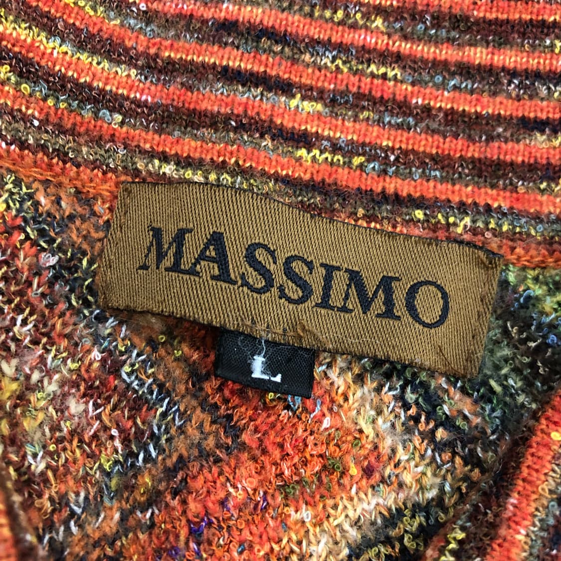 MASSIMO 빈티지 패턴 카라 니트 상품이미지4