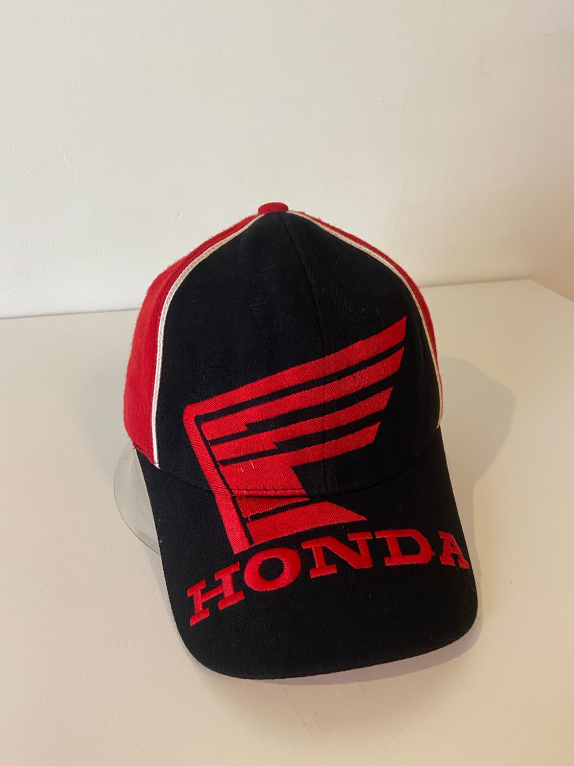 혼다 HONDA 볼캡 모자 블랙/레드 상품이미지1