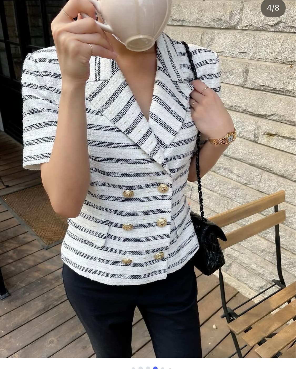 Cruise Stripe Tweed Jacket 상품이미지4