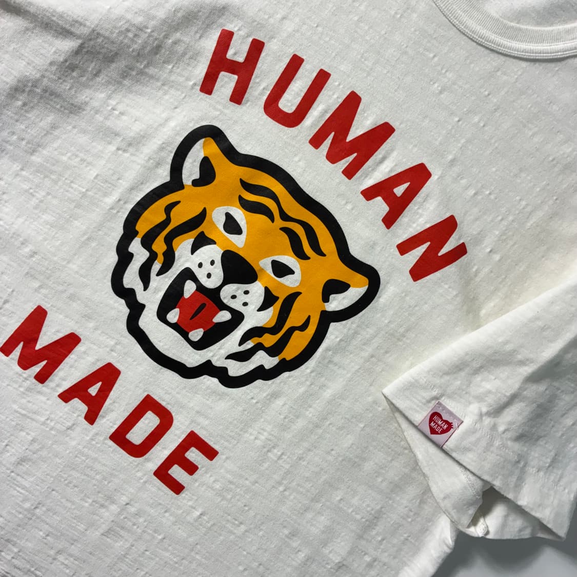 Humanmade  휴먼메이드 화이트 타이거 프린팅 반팔티셔츠  상품이미지3
