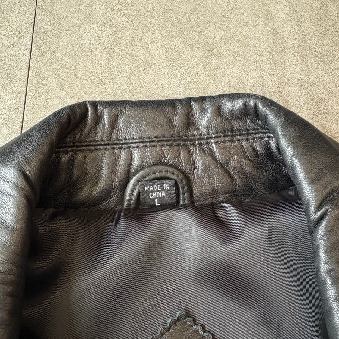 Planet Hollywood black leather jacket 상품이미지6