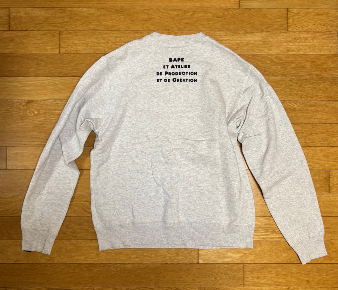 베이프 × 아페쎄(APC) 콜라보 스웻셔츠(L) 상품이미지2
