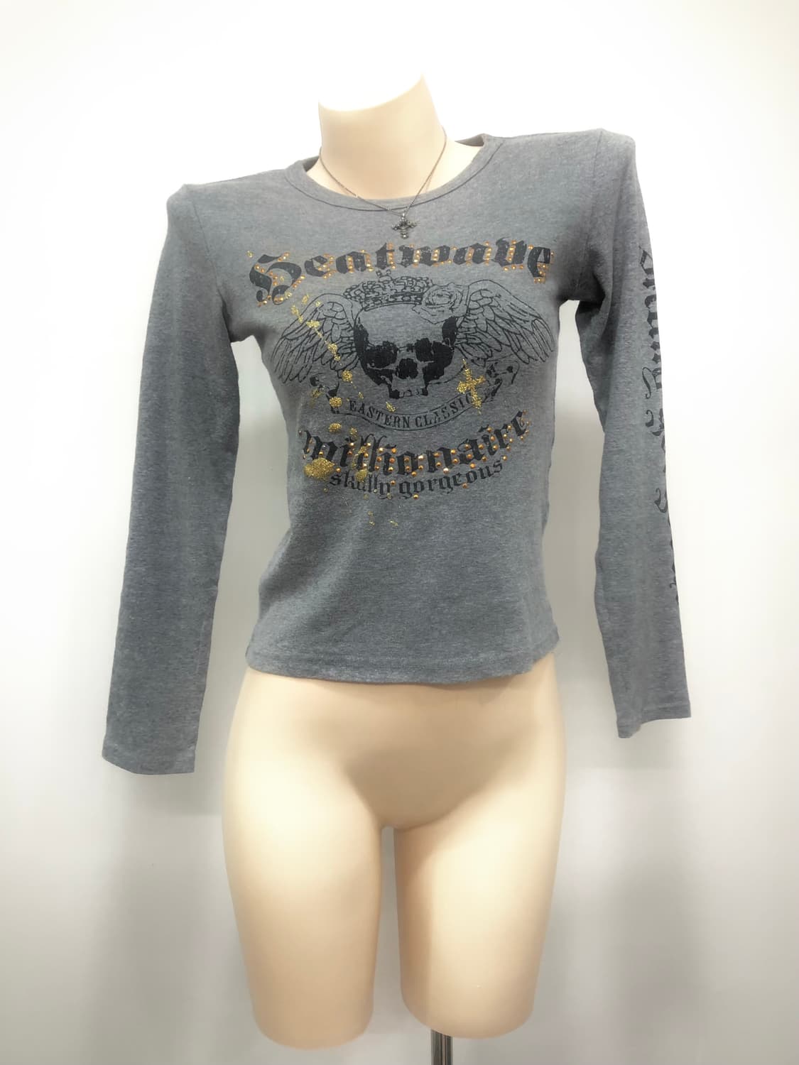 gray cubic punk graphic long sleeve 상품이미지2