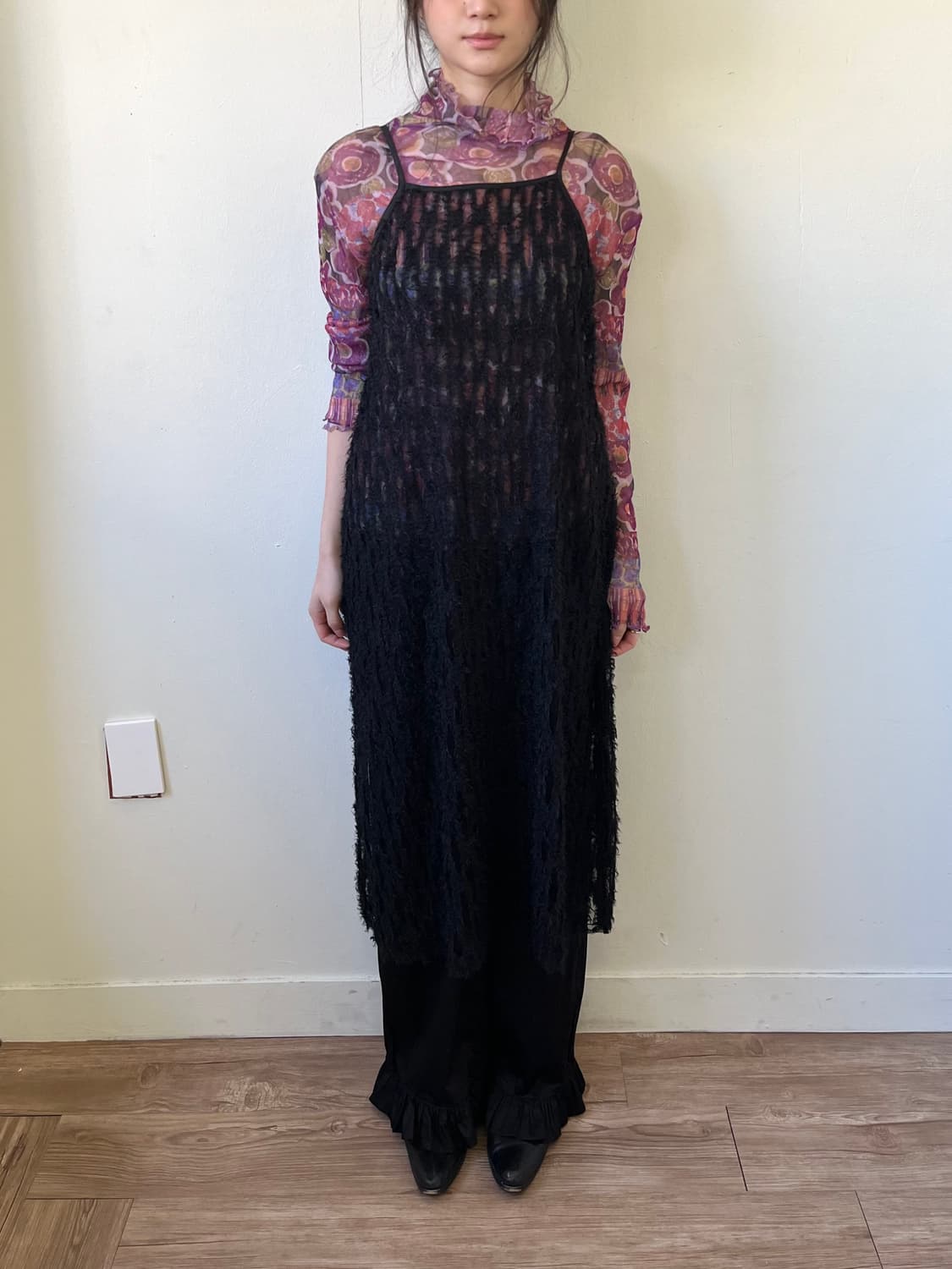 LAKOLE 시스루 롱 드레스 상품이미지8