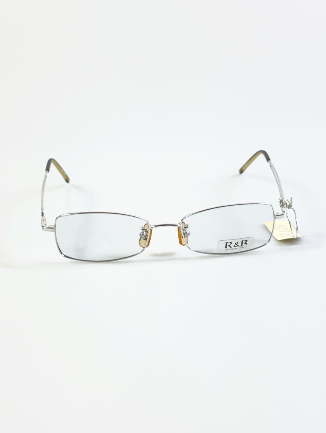 R&B EYEWEAR 실버 슬림 스퀘어 메탈 빈티지 안경 상품이미지3