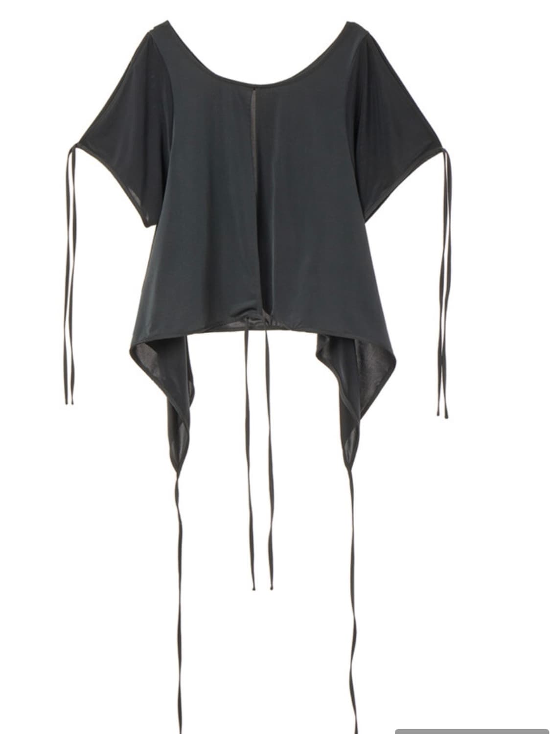 오픈와이와이 STRING MULTI WAY BLOUSE, CHARCOAL 상품이미지4