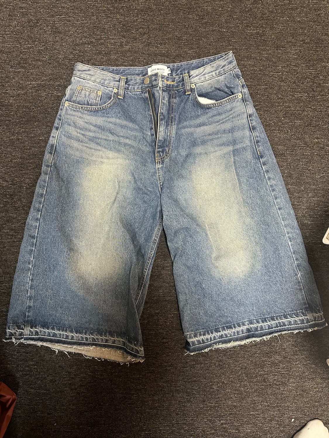 웨이브 버뮤다 데님 팬츠 M 상품이미지1