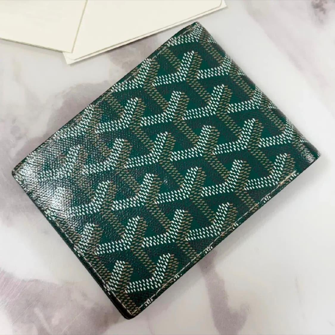 고야드 빅투아르 반지갑 그린 상품이미지3