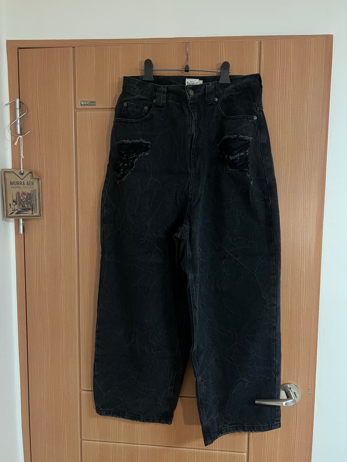 빅유니온 디스트로이드 크링클 와이드 데님  상품이미지2