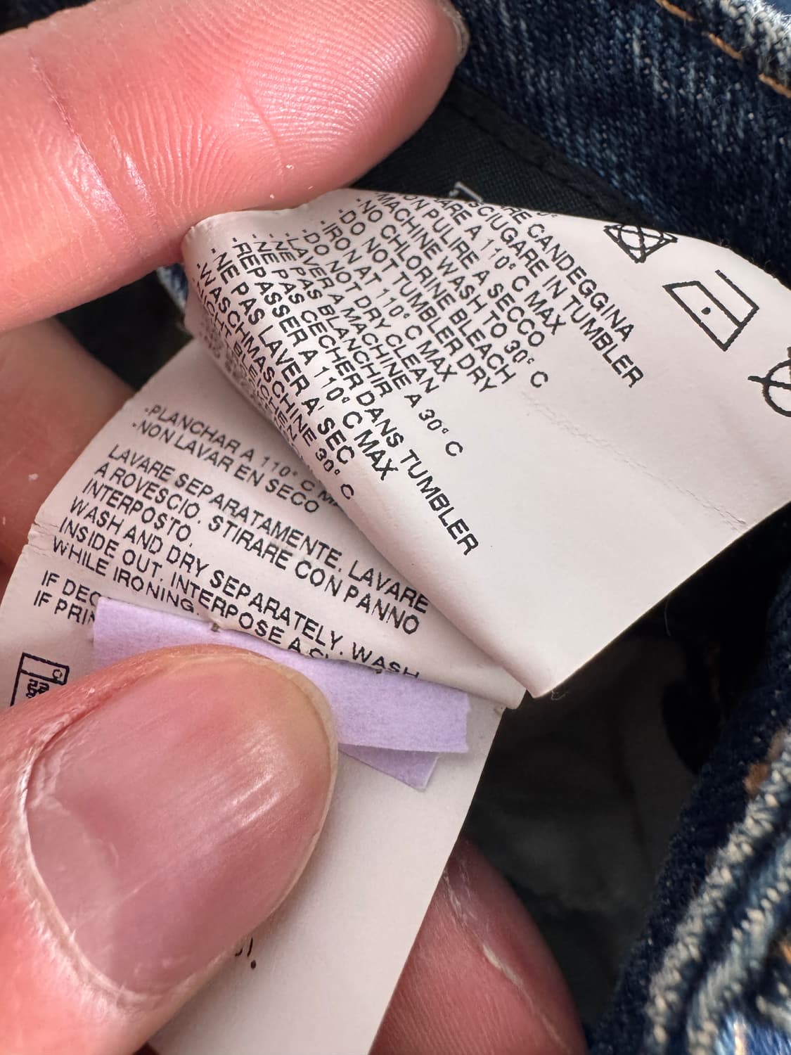 정품!! 디스퀘어드2 빈티지 스크래치 워싱 버튼 데님팬츠 33인치 상품이미지5