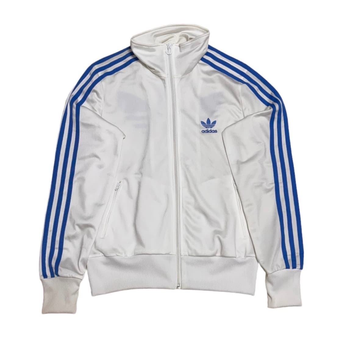 아디다스 빈티지 파이어버드 져지 트랙탑 흰파 화이트 블루 상품이미지1
