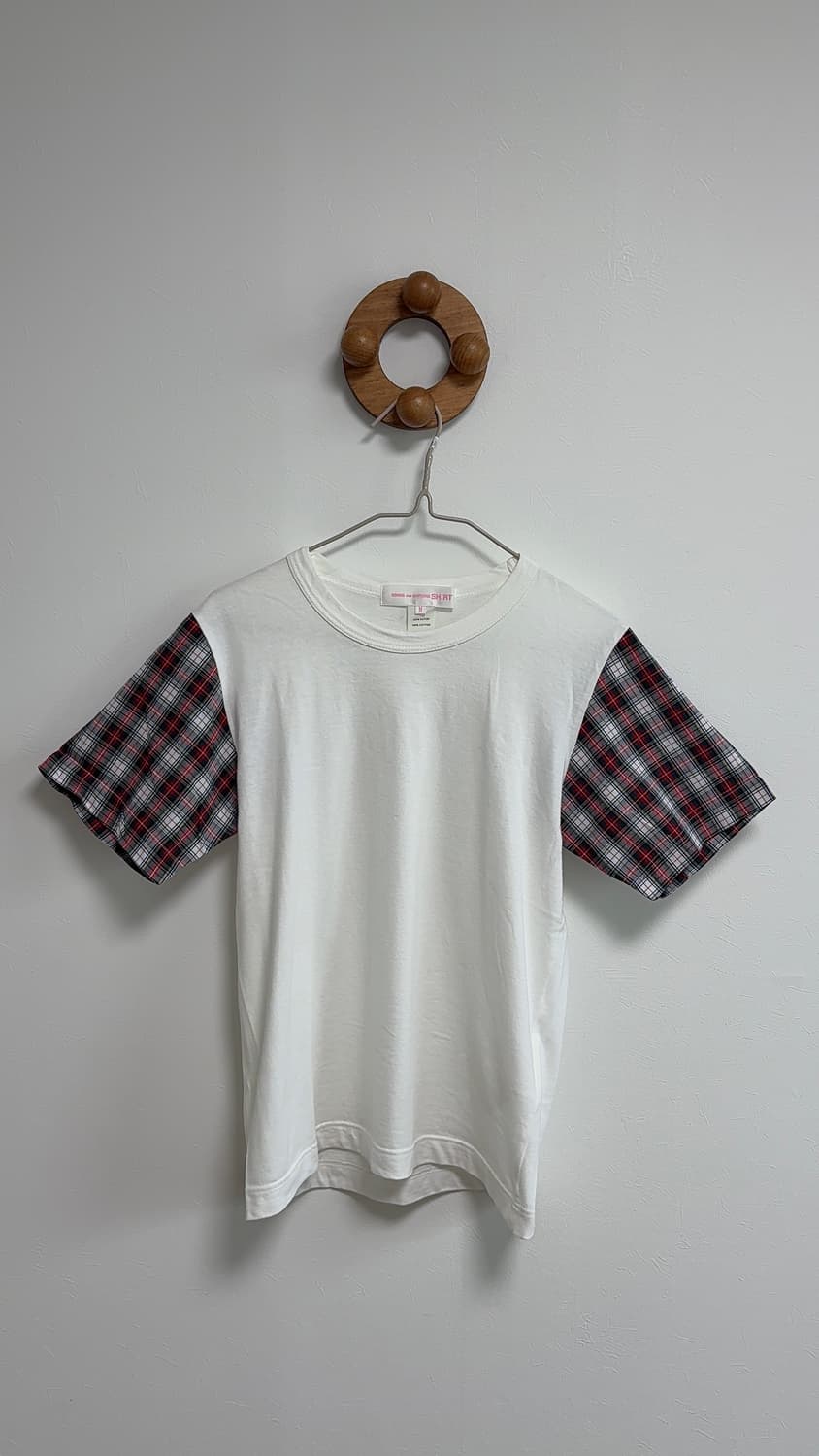 Comme des Garçons SHIRT 타탄 체크 반팔 티셔츠 상품이미지3