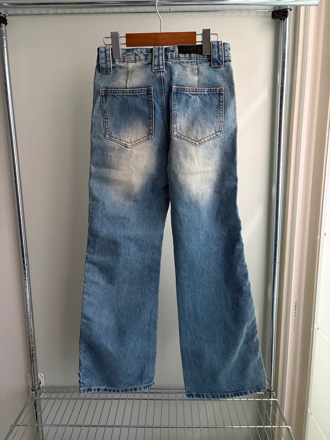 NEVERSEEZ 사이드 워시드 데님 s 상품이미지2