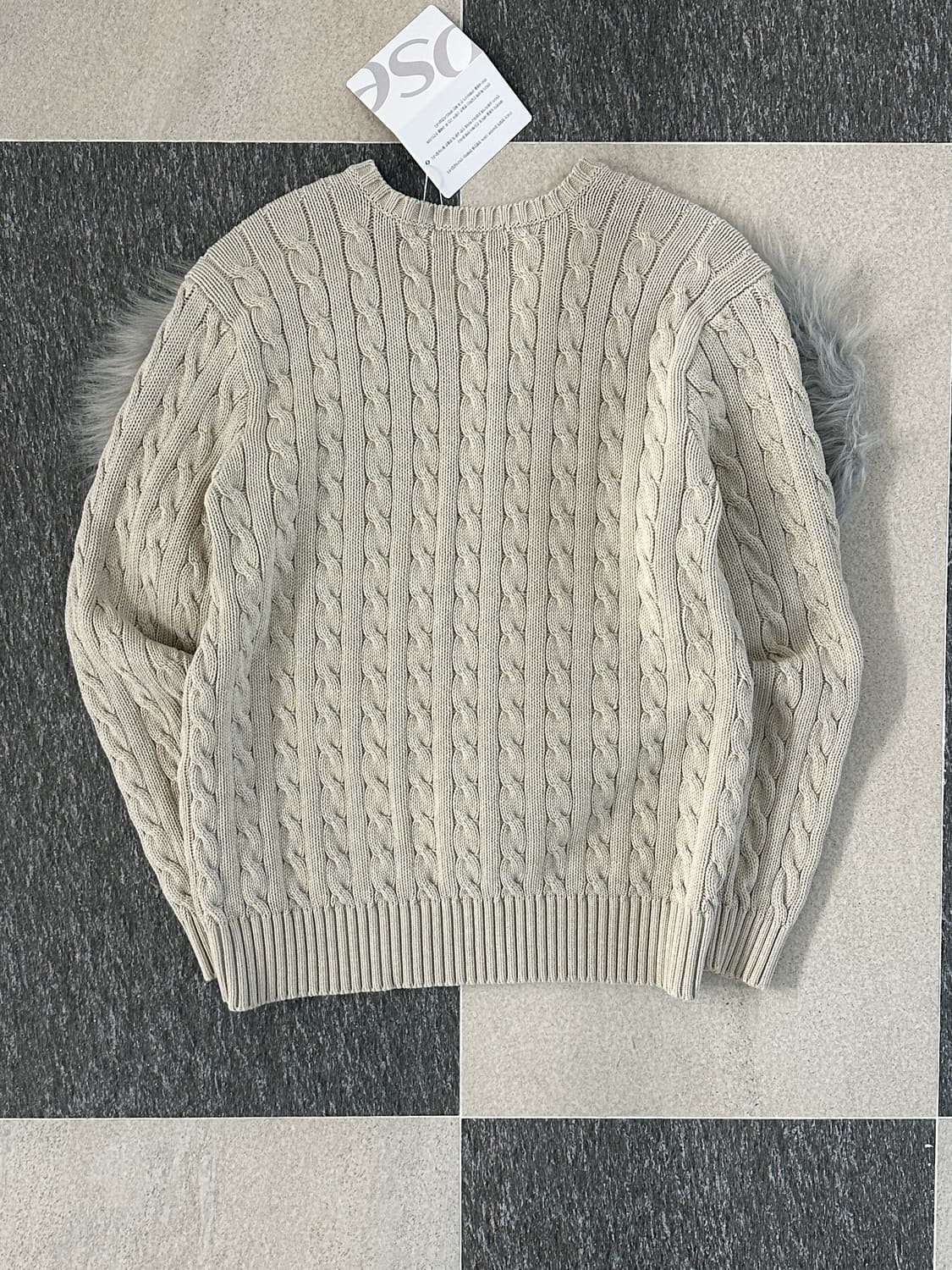 폴로 랄프로렌 V넥 케이블 니트  상품이미지4