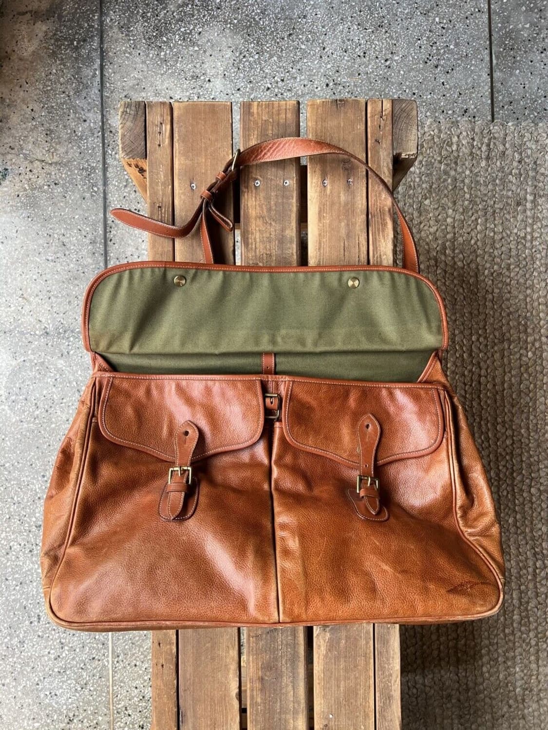 80's leather bag 상품이미지5