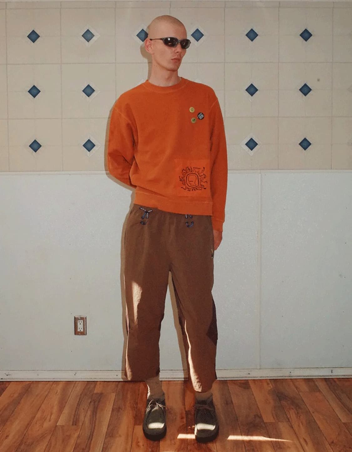 브레인데드Gargoyle Crewneck Ochre Light Brown 상품이미지3