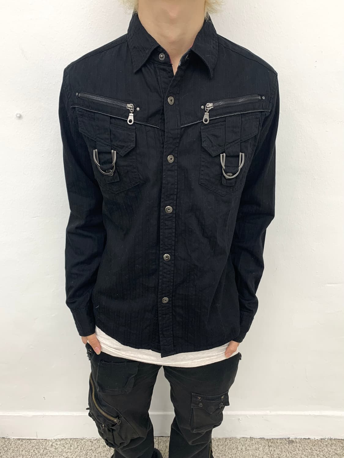 Rock mood zipper detail jacket   상품이미지3