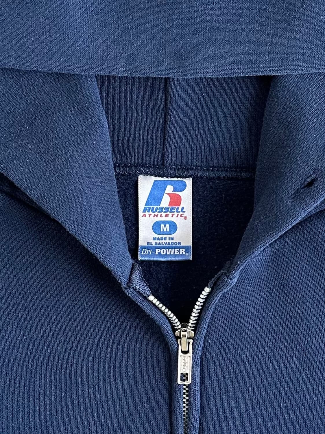 빈티지 러셀 후드집업 네이비 M 상품이미지5