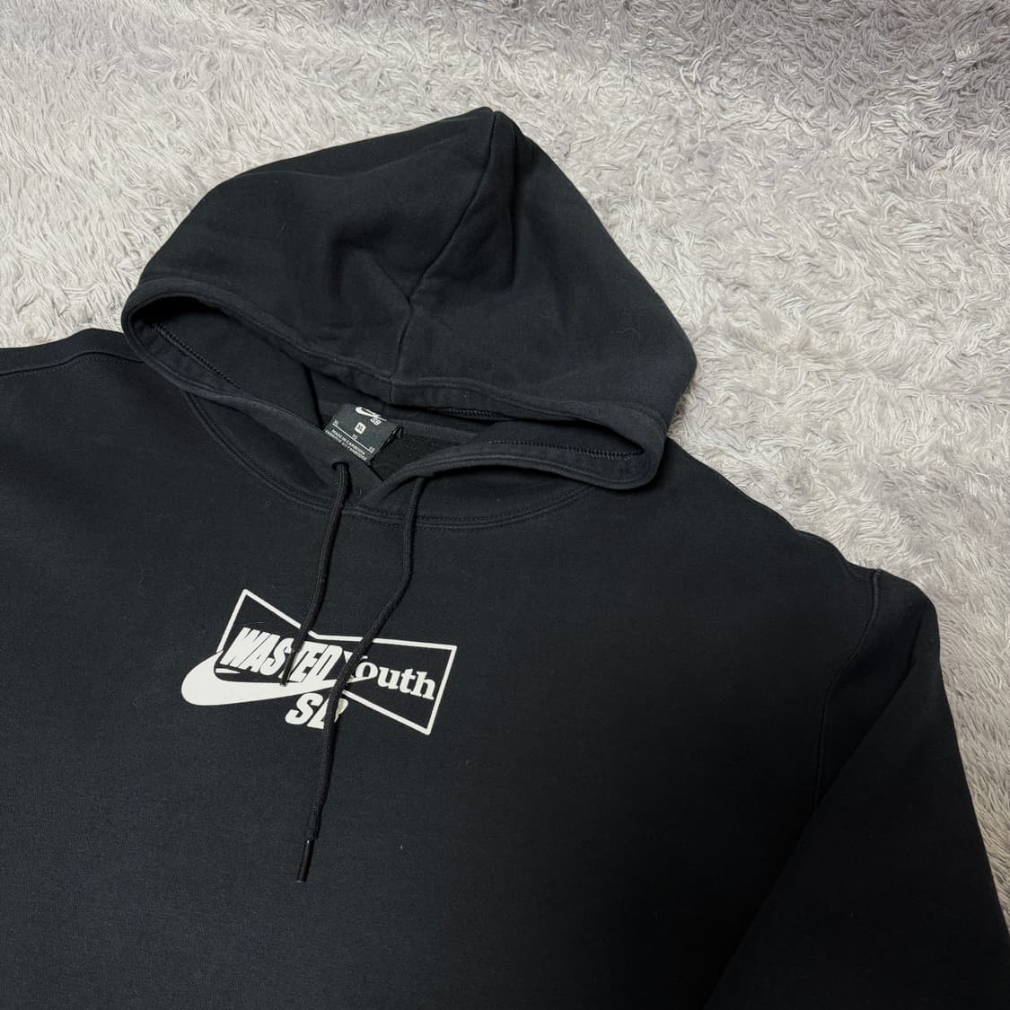 [XL] 나이키 SB x 웨이스티드 유스 후드 블랙 상품이미지2