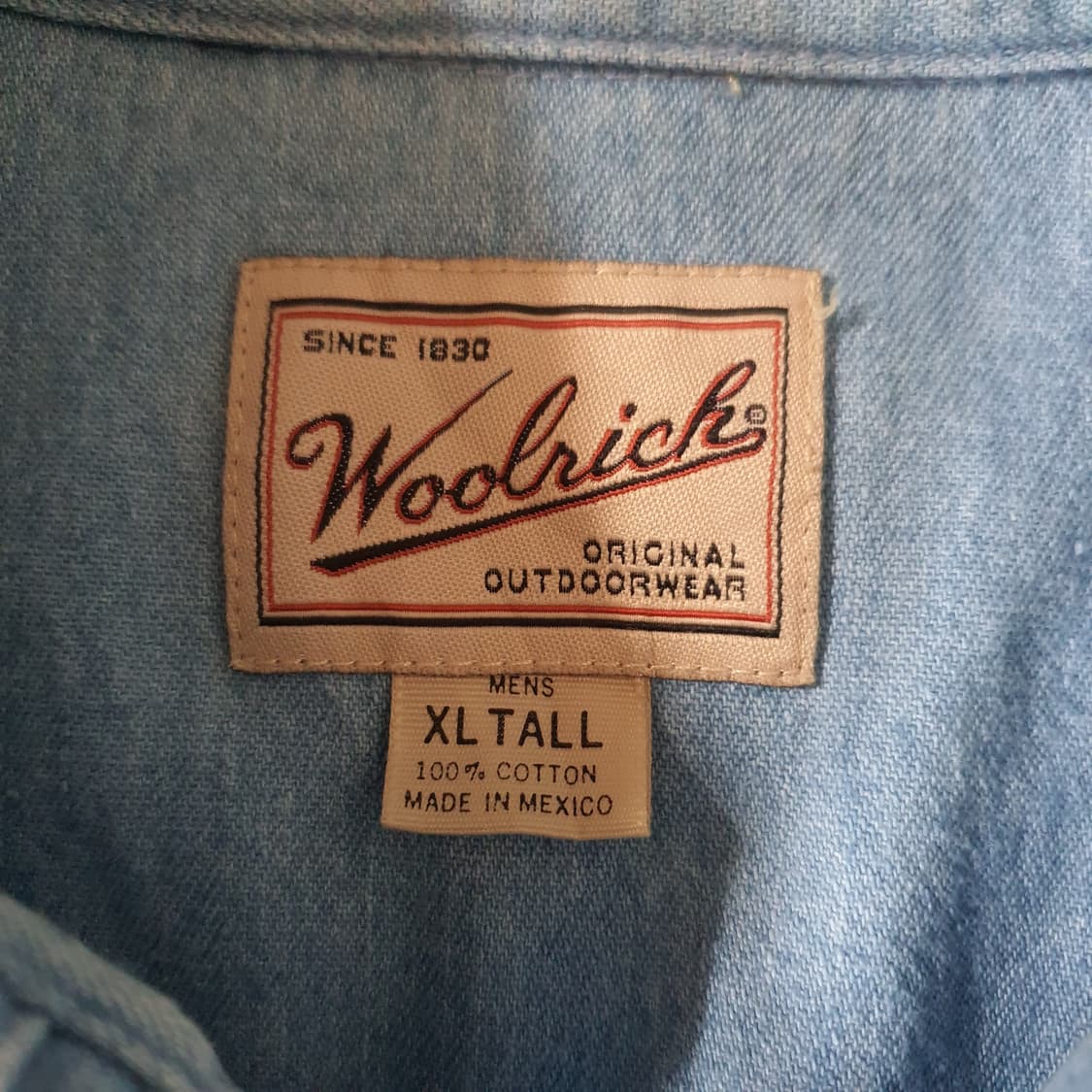 울리치 빈티지 데님 셔츠 no.58 상품이미지4